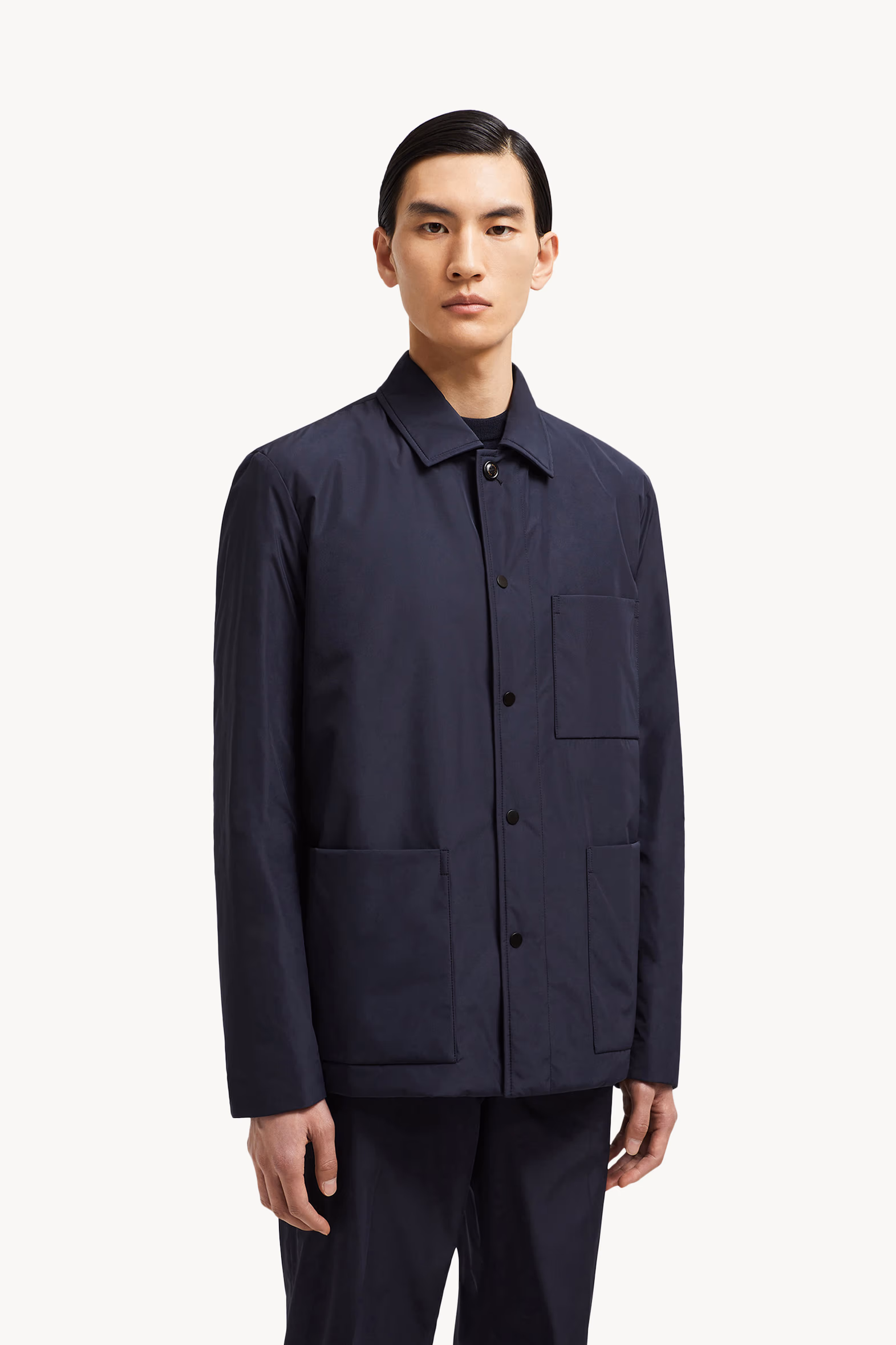 Cougourde Down Shirt Jacket Royal Blue Moncler 3